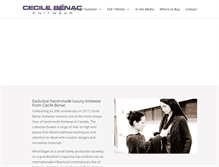 Tablet Screenshot of cecilebenacknitwear.com